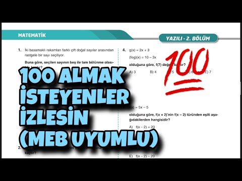 10.Sınıf Matematik 1.Dönem 2.Yazılı