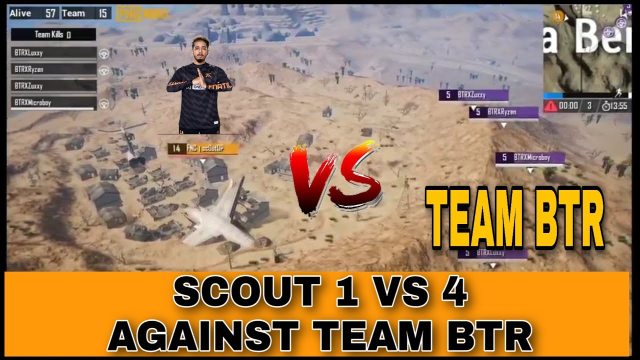 TEAM FNATIC VS TEAM BTR | SCOUT VS ZUXXY | TEAM Fanatic Last Circle Fight
