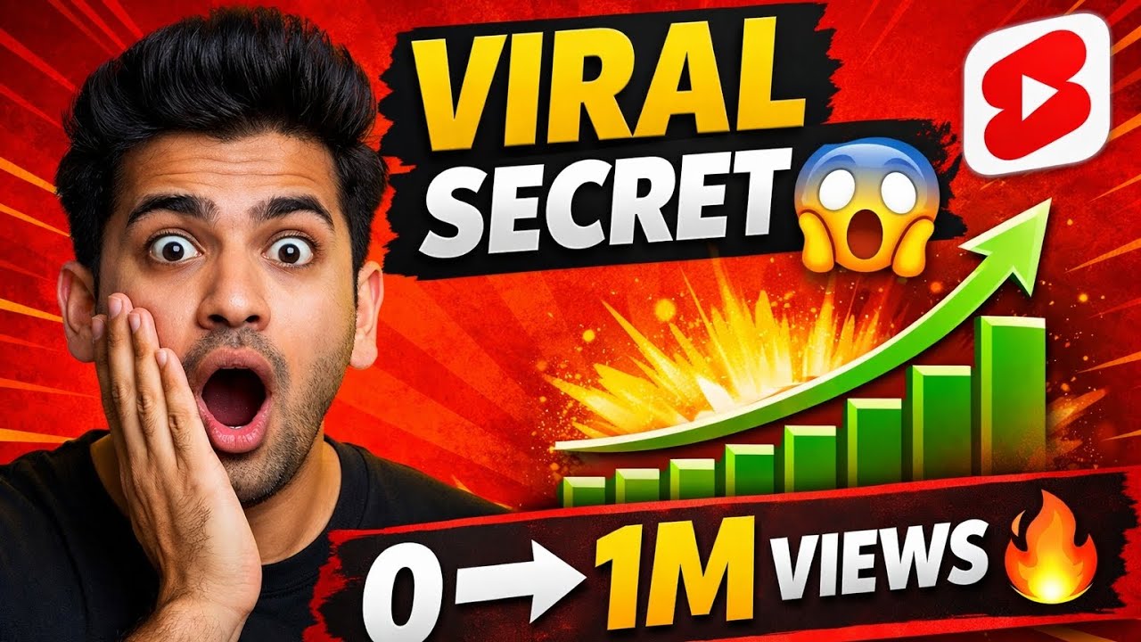 YouTube Shorts Viral Trick 😱 | 0 to 1M Views Secret 🔥” - YouTube