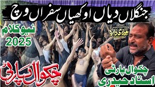 Noha Chakwal Party Ustad Haideri Janglan Diyaan Okhiyan Safran Wich Noha Imam Musa Kazim As