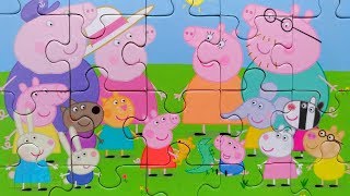 Свинка Пеппа В Кругу Семьи - Собираем Пазлы Peppa Pig Merry Nika