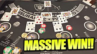 Blackjack High Stakes Thrill: $10,000 Buy-In and Major Cash Out on The Table!