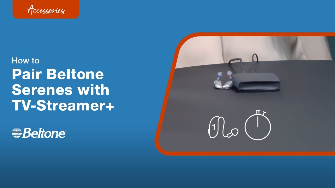 How to Pair Your Hearing Aids to TV-Streamer+ | Beltone - YouTube