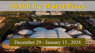 Experiencing the 10,000 for World Peace Assembly at Kanha Shanti Vanam, Hyderabad, India