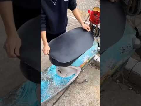 Універсальна самоклеюча латка в рулоні зі штучної шкіри LeatherPatch, 100 х 137 см, чорна, видео 1