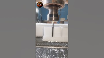 white derlin 60mm length bit square cutting cncrouter machine #cncmill #cnc #cncrouter #machine