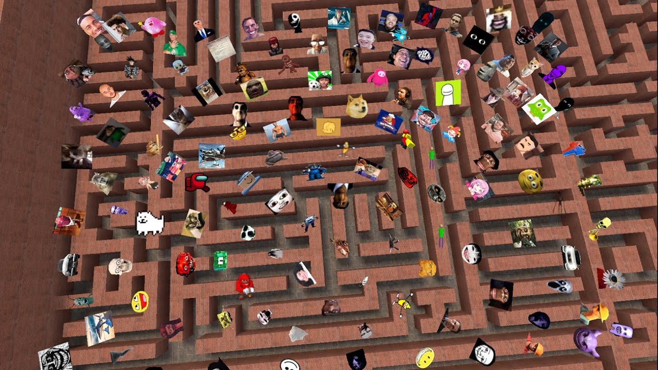 Too Much Nextbots in Maze!