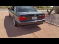 BMW E38 750il Straight Pipe VS. Stock Exhaust