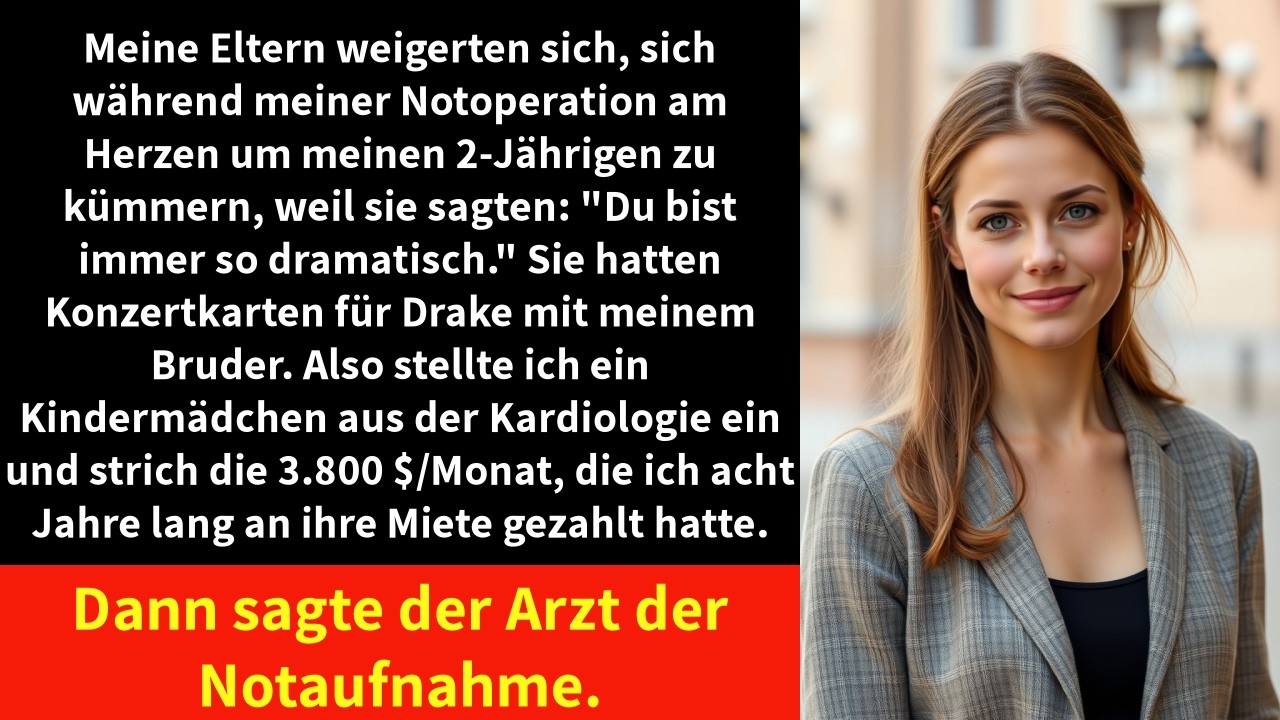 Meine Eltern weigerten sich, sich während meiner Notoperation am Herzen um meinen 2-Jährigen zu