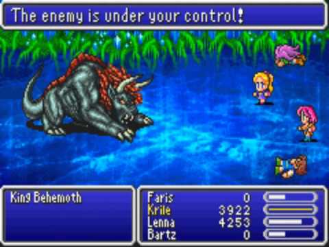 Final Fantasy V Gba Abilities Exhibition Youtube