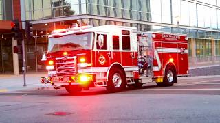 San Mateo Consolidated Fire Department Engine 25 Responding Code 3!