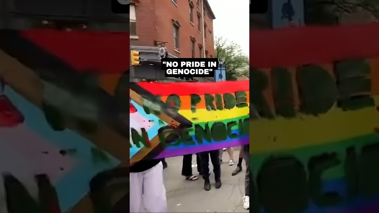 LGBT Pride March INTERRUPTED by Palestine Protest!