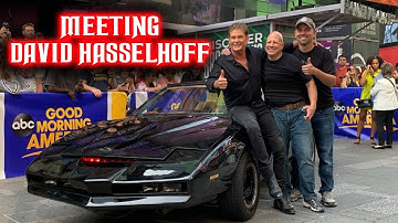 That Time We Reunited David Hasselhoff with a Screen Used Original KITT in New York City!