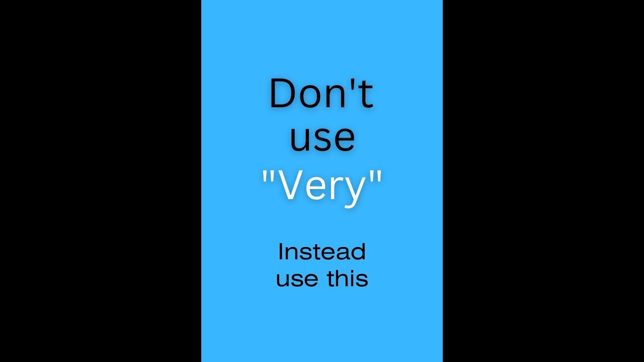 Stop using "very" instead use this | Learn English | IELTS Vocabulary | ESL