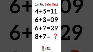 Tough Math Challenge | Brain Test #mathchallenge