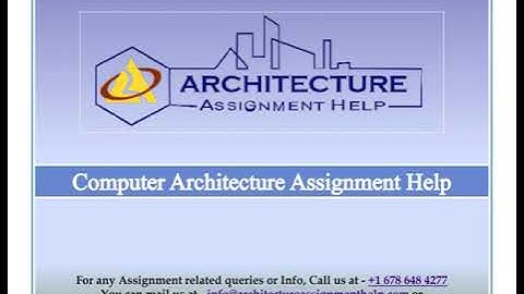 Computer Architecture Assignment Help