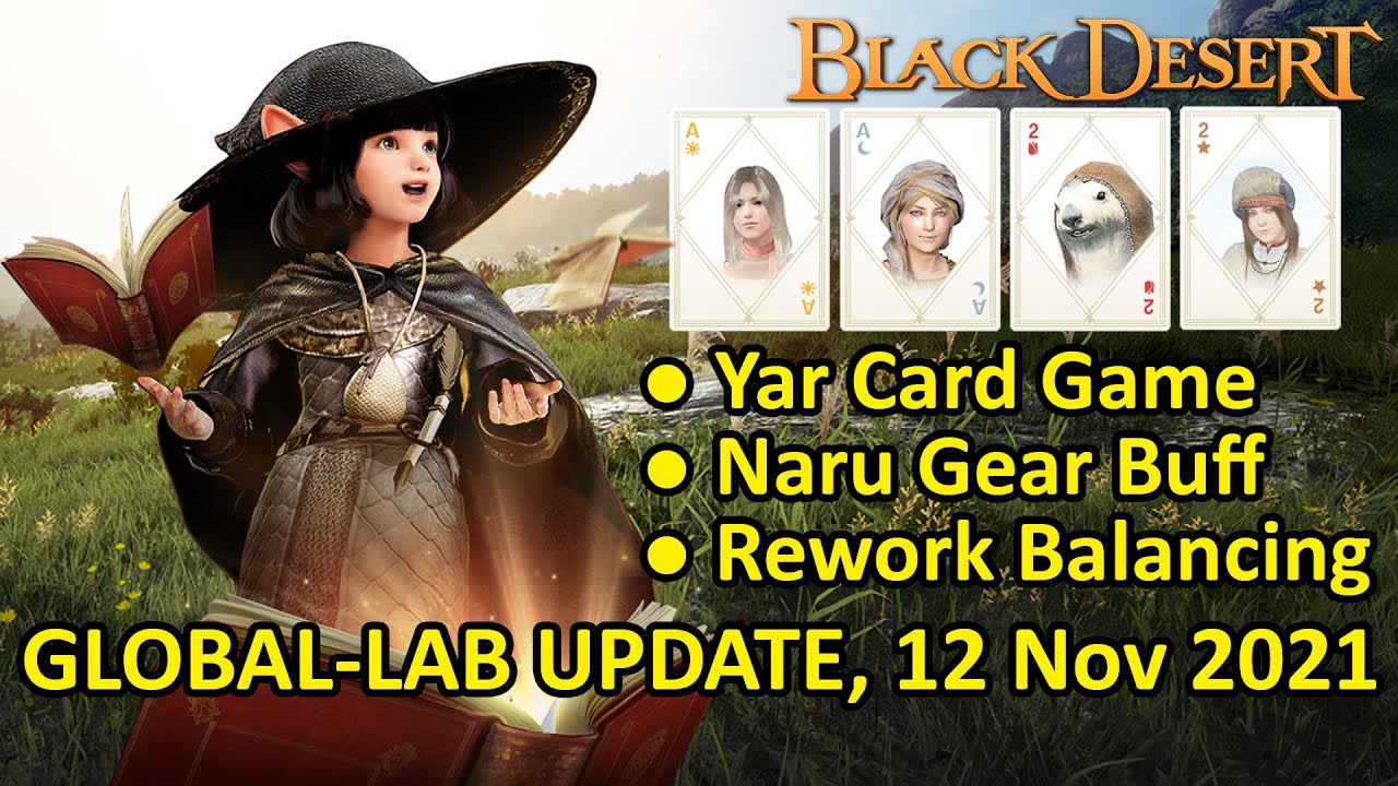 Yar Card Minigame Early Mechanic, Class Rework Balancing (Global Lab Update, 12 Nov 2021)