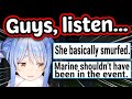 Pekora on the brink of tears addresses the hate Marine got after the tournament 【ENG Sub Hololive】