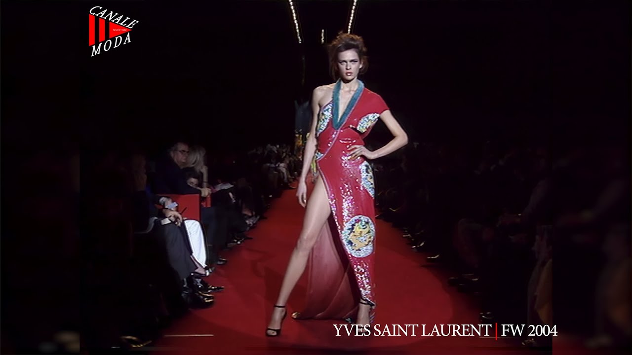 YVES SAIN LAURENT Осень/Зима 2004 Париж 4K – Canale Moda