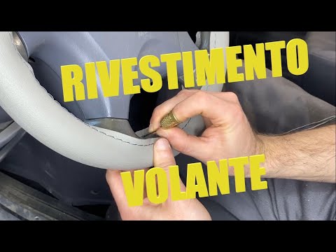 HOW TO COVER A STEERING WHEEL - COME RIVESTIRE UN VOLANTE Copri volante in pelle By Amazon