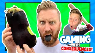 Gaming with Consequences: LOSER eats WEIRDO Food! \/ K-City Family