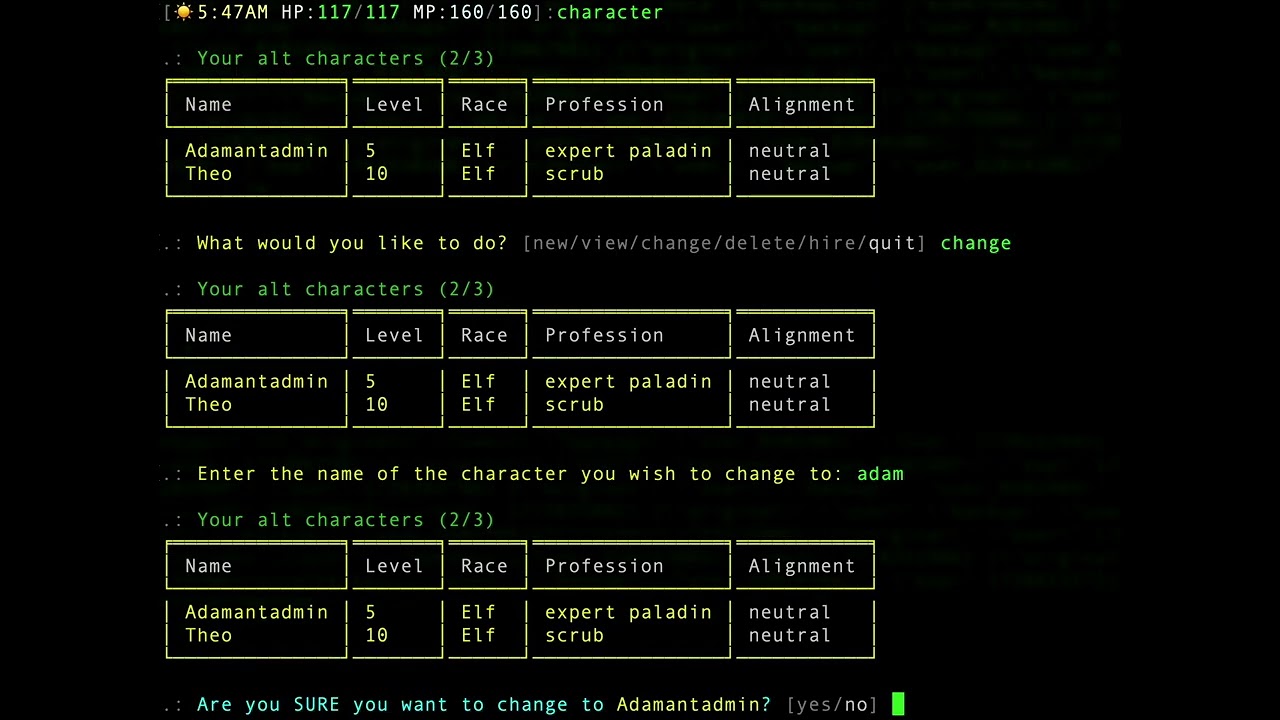 Alternate Character Support - feature demo