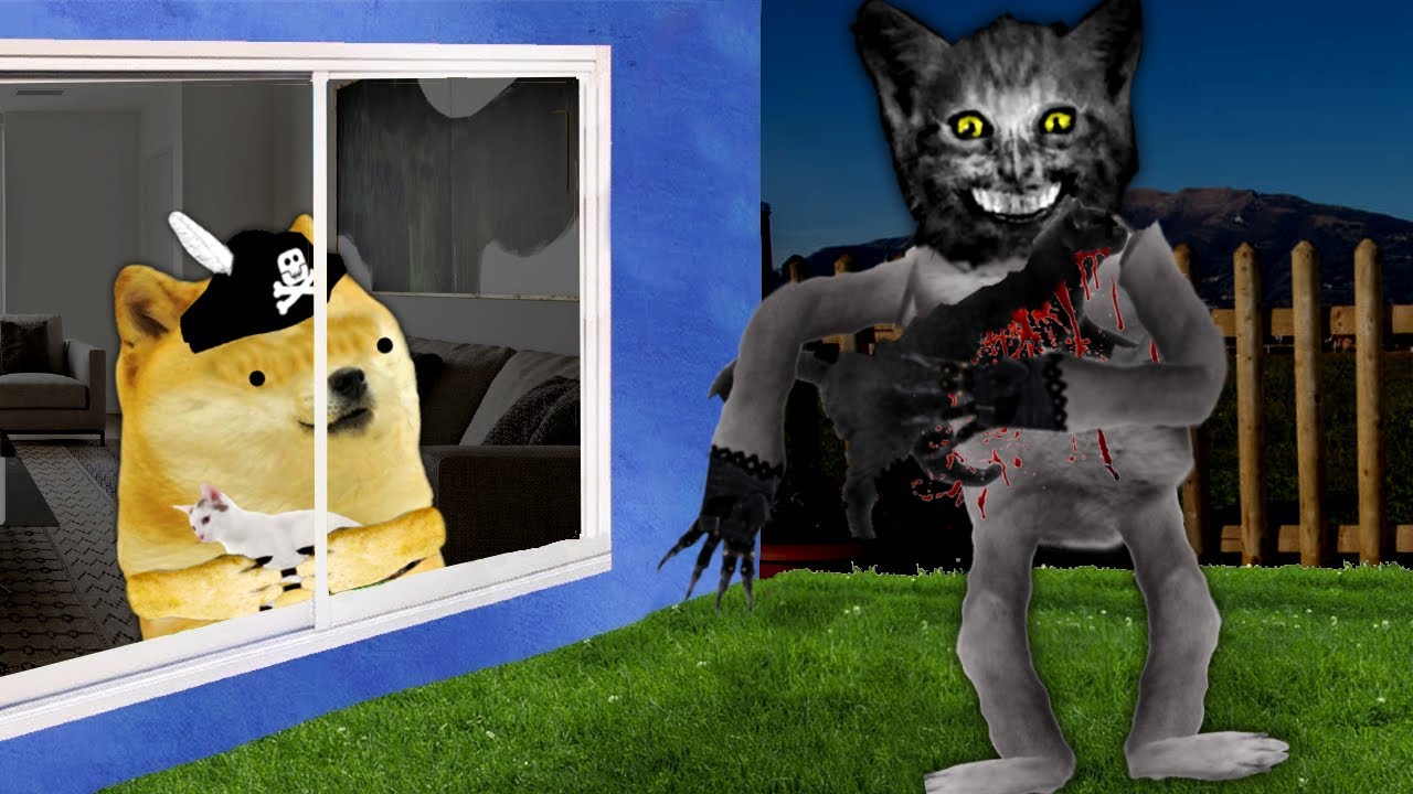 EL HOMBRE GATO , NO DEJES SOLO A TUS GATOS O SE LOS COMERÁ - Hilos con cheems