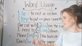 LIE, LAY: Word Usage •Are You Using Them Correctly? 🤔• (3/5)