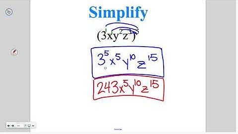 Algebra 6-1 Part 1: Exponent Properties