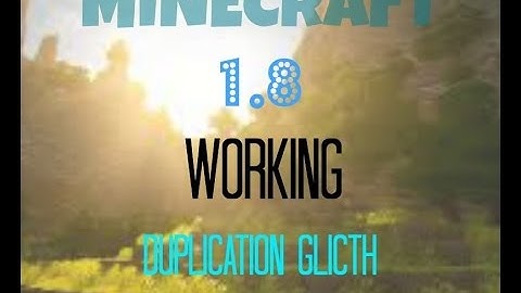 Minecraft 1.8 Duplication Glitch (WORKING)