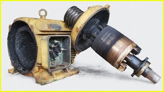 Fully Restoration Big Motor 3 Phase 55KW China  Restoration Videos, Rewinding Motor 380v Burnt.