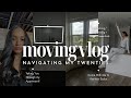 MOVING VLOG Pt 1- Empty Apartment Tour | Unpacking + Organizing my Closet| Target Essentials Run