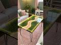 DIY Glowing Epoxy Resin Grass Table! 🌿❤️
