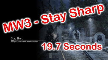 MW3 - Spec Ops Solo - Stay Sharp - 19.7 Seconds