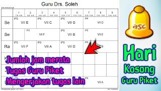 Cara SETTING HARI KOSONG GURU PIKET ASC TIMETABLES