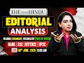 The Hindu Editorial Analysis | 8th June 2026 | Newspaper, Reading, Vocab, MCQs | by Anchal Ma'am