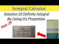 Integrate(0 to a) √x/{√x + √(a-x)}by  property of Definite Integral |integral calculus|