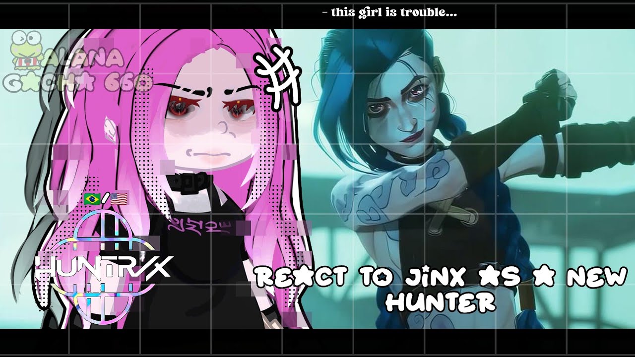•|HUNTRIX React to JINX ( Arcane) as a New Hunter|• GACHA CLUB 🇧🇷/🇺🇲