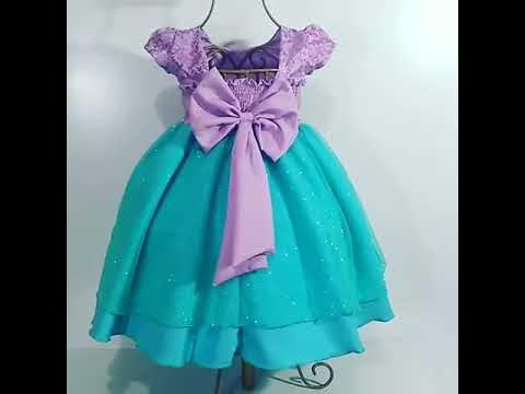 Vestido de Festa Pequena Sereia -vestidos de temas infantil