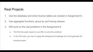 DA 310 Week 6 Introduction