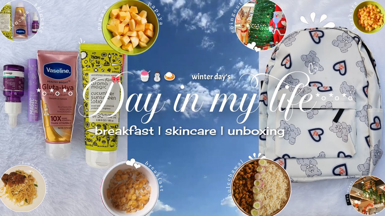 Day in my life₊ᰔ🧸ྀི|Life in India🍧🫧| Unboxing🎁| Skincare🌸 𓈒𓏸‪‪| #minivlog #explore #indianvlog #food