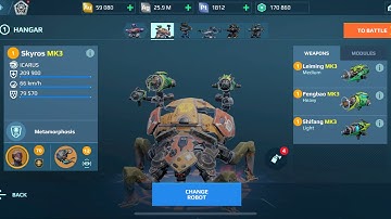 Skyros New Weapon | War Robots Gameplay