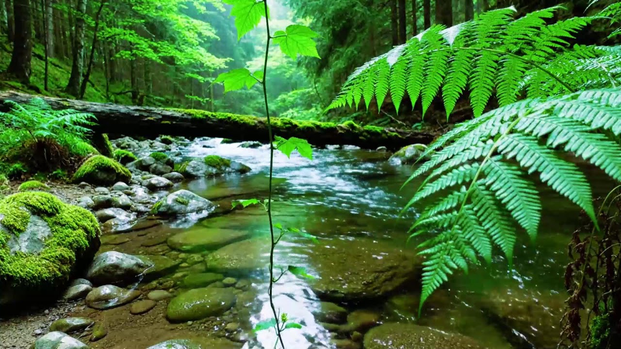Forest Stream Sounds 🌿 Gentle Birdsong & Relaxing Nature Ambience