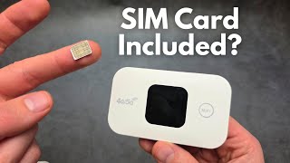 Does 4G/5G Portable MiFi Router Comes with SIM Card Included Where to Get SIM Card with Mobile Data