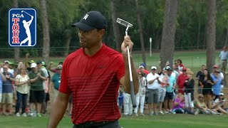 Tiger Woods Monster Birdie Putt On No. 17 At Valspar