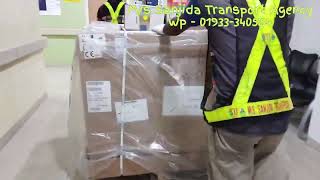 Loading ,Unloading & positioned of MRI Machine in Evercare Hospital Dhaka