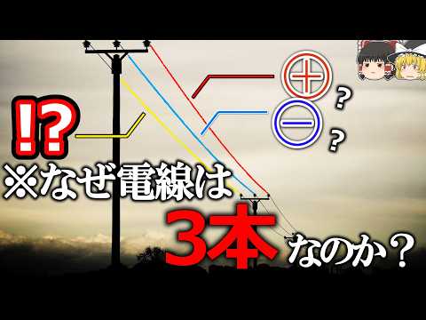 【GNDではない】発電所からコンセントまで電気はどのように送られるのか【ゆっくり解説】【雑学】