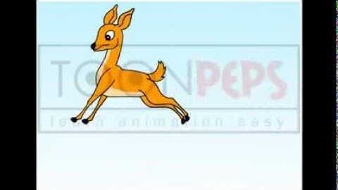 Learn Deer running Animation step by step video training