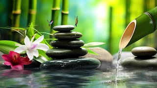 Bamboo Water Fountain Healing 24/7 - Bamboo, Relaxing Music, Meditation Music, Nature Sounds