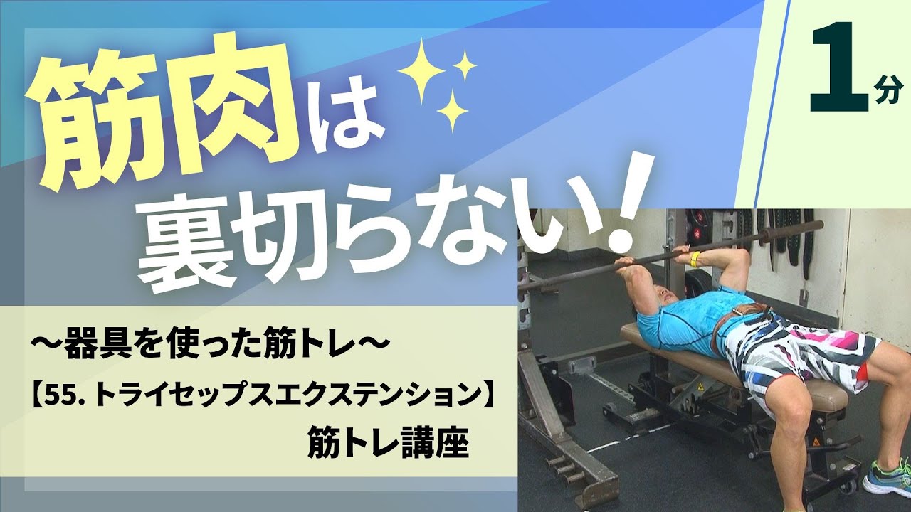 55 トライセップスエクステンション／谷本道哉さんの筋トレシリーズ